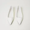 ballerines_avec_bout_poin_4.webp Ballerines Et Mocassins | Chaussures Plates*TWINSET Milano Ballerines Avec Bout Pointu Crème White