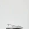 Ballerines Et Mocassins | Chaussures Plates*TWINSET Milano Ballerines Slingbacks Avec Strass Gris Fumé