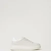Chaussures Plates | Baskets*TWINSET Milano Baskets Ajourées Avec Logo Gris Perle