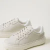 baskets_ajoures_avec_logo_2.webp Chaussures Plates | Baskets*TWINSET Milano Baskets Ajourées Avec Logo Gris Perle
