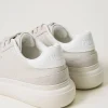 baskets_ajoures_avec_logo_3.webp Chaussures Plates | Baskets*TWINSET Milano Baskets Ajourées Avec Logo Gris Perle