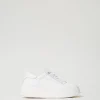 baskets_en_cuir_0.webp Chaussures Plates | Baskets*TWINSET Milano Baskets En Cuir Blanc