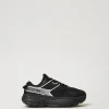 baskets_fessura_rayes_ave_0-1.webp Chaussures Plates | Baskets*TWINSET Milano Baskets Fessura Rayées Avec Logo Contrasté Noir