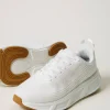 baskets_fessura_rayes_ave_2.webp Chaussures Plates | Baskets*TWINSET Milano Baskets Fessura Rayées Avec Logo Blanc