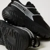 baskets_fessura_rayes_ave_3-1.webp Chaussures Plates | Baskets*TWINSET Milano Baskets Fessura Rayées Avec Logo Contrasté Noir