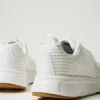 baskets_fessura_rayes_ave_3.webp Chaussures Plates | Baskets*TWINSET Milano Baskets Fessura Rayées Avec Logo Blanc
