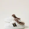 baskets_slides_avec_fauss_2.webp Chaussures Plates | Baskets*TWINSET Milano Baskets Slides Avec Fausse Fourrure Blanc