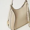 besace_avec_boucle_oval_t_3.webp Besaces | Sacs Porté Épaule*TWINSET Milano Besace Avec Boucle Oval T Blanc « Old White »