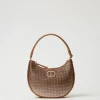 Besaces | Sacs Porté Épaule*TWINSET Milano Besace «Moon» Avec Strass Marron « Sandy Brown »