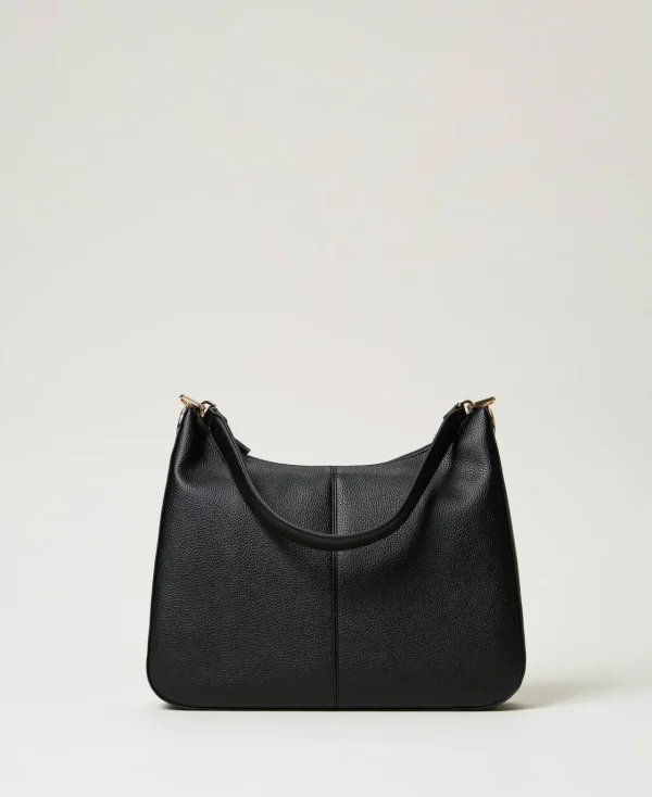 besace_taylor_avec_oval_t_0.webp Besaces | Sacs Porté Épaule*TWINSET Milano Besace «Taylor» Avec Oval T Noir