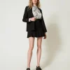 blazer_avec_bride_oval_t_8.webp Blousons Et Doudounes | Blazers*TWINSET Milano Blazer Avec Bride Oval T Noir