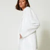 blazer_avec_sequins_allov_3.webp Blousons Et Doudounes | Blazers*TWINSET Milano Blazer Avec Sequins All-over Blanc "Papers"
