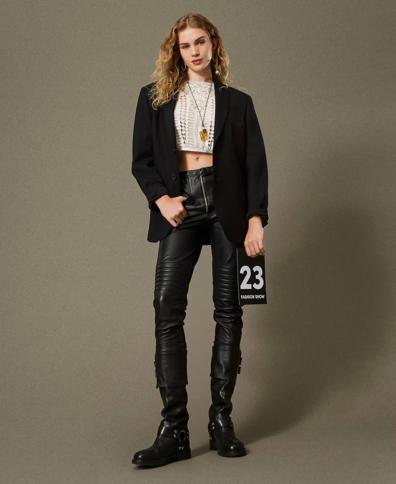 Blousons Et Doudounes | Blazers*TWINSET Milano Blazer Couture En Sergé De Laine Mélangée Noir