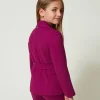 blazer_droit_avec_ceintur_3.webp Blousons Et Manteaux*TWINSET Milano Blazer Droit Avec Ceinture Magenta Purple