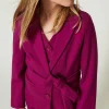 blazer_droit_avec_ceintur_4.webp Blousons Et Manteaux*TWINSET Milano Blazer Droit Avec Ceinture Magenta Purple