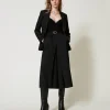 blazer_en_dentelle_macram_5.webp Blousons Et Doudounes | Blazers*TWINSET Milano Blazer En Dentelle Macramé Noir