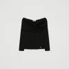 Blouses Et Chemises*TWINSET Milano Blouse Avec Col Froncé Noir
