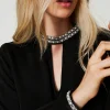 blouse_en_crpe_avec_brode_4-1.webp Blouses Et Chemises*TWINSET Milano Blouse En Crêpe Avec Broderies Noir
