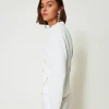 Blouses Et Chemises*TWINSET Milano Blouse En Crêpe De Chine Recyclé Crème White