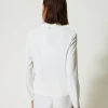 Blouses Et Chemises*TWINSET Milano Blouse En Crêpe De Chine Recyclé Crème White