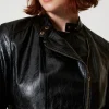 blouson_perfecto_effet_cu_5.webp Blousons Et Doudounes*TWINSET Milano Blouson Perfecto Effet Cuir Avec Fermeture éclair Noir