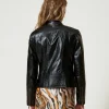 blouson_perfecto_effet_cu_7.webp Blousons Et Doudounes*TWINSET Milano Blouson Perfecto Effet Cuir Avec Fermeture éclair Noir