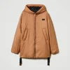 blouson_rembourr_rversibl_1.webp Blousons Et Doudounes*TWINSET Milano Blouson Rembourré Réversible Bicolore Caramel Camel/Noir