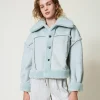 blouson_rversible_avec_fa_0.webp Blousons Et Doudounes*TWINSET Milano Blouson Réversible Avec Fausse Fourrure Vert Agave