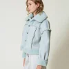blouson_rversible_avec_fa_2.webp Blousons Et Doudounes*TWINSET Milano Blouson Réversible Avec Fausse Fourrure Vert Agave