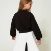 bomber_en_scuba_3.webp Blousons Et Manteaux*TWINSET Milano Bomber En Scuba Noir