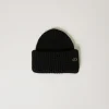 bonnet_en_maille_ctele_av_0.webp Chapeaux*TWINSET Milano Bonnet En Maille Côtelée Avec Oval T Noir