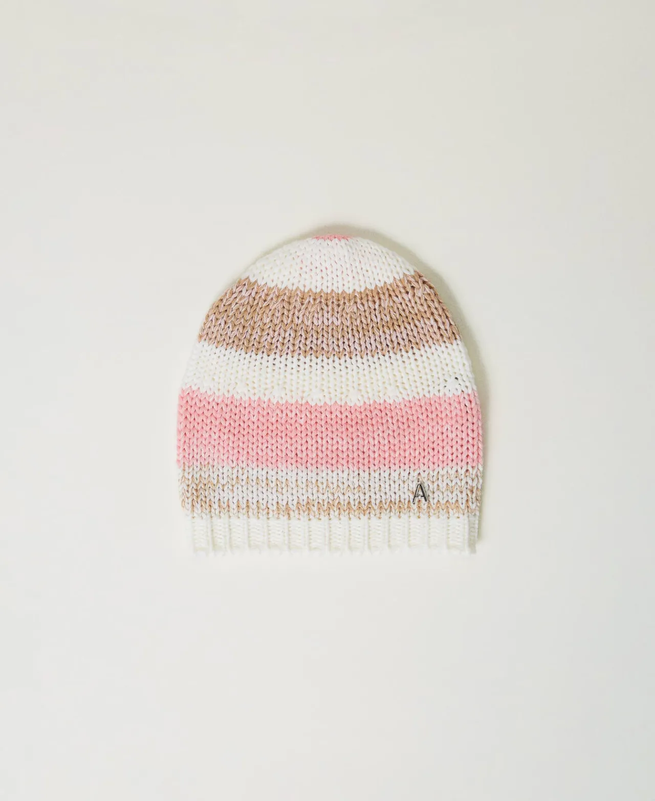 bonnet_en_maille_jacquard_0.webp Chapeaux*TWINSET Milano Bonnet En Maille Jacquard Multicolore Rose « Crystal Pink »/Marron « Cinnamon »/Blanc