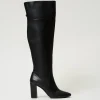 bottes__talons_montantes_0.webp Chaussures À Talons | Bottes Et Bottines*TWINSET Milano Bottes à Talons Montantes Noir