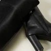 bottes__talons_montantes_3.webp Chaussures À Talons | Bottes Et Bottines*TWINSET Milano Bottes à Talons Montantes Noir