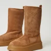 bottes_plateformes_rembou_2.webp Bottes Et Bottines | Chaussures Plates*TWINSET Milano Bottes Plateformes Rembourrées Caramel Camel