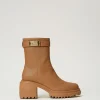 Chaussures À Talons | Bottes Et Bottines*TWINSET Milano Bottines Avec Plaquette Siglée Chocolate Malt