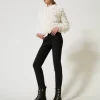 Bottines Motardes | Chaussures Plates*TWINSET Milano Bottines Motardes Trekking Avec Perles Noir