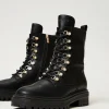 Bottines Motardes | Chaussures Plates*TWINSET Milano Bottines Motardes Trekking Avec Perles Noir