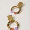 Bijoux*TWINSET Milano Boucle D’oreille Anneau Avec Pierres Rose Parisienne