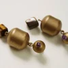 boucle_doreille_avec_lmen_2.webp Bijoux*TWINSET Milano Boucle D’oreille Avec éléments En Métal Et Pierre Coffee Chocolate