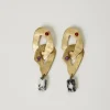 Bijoux*TWINSET Milano Boucle D’oreille En Chaîne Métallique Avec Pierres Noir