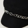 bret_en_drap_1.webp Accessoires*TWINSET Milano Béret En Drap Noir