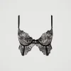 Sous-Vêtements Et Vêtements De Nuit*TWINSET Milano Bustier En Tulle Brodé Bicolore Wonder Beige/Noir
