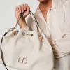 Cabas | Sacs À Bandoulière*TWINSET Milano Cabas Avec Oval T Et Anses Façon Cordon De Serrage Off White
