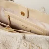 Cabas | Sacs Porté Épaule*TWINSET Milano Cabas «Bohémienne» En Tricot Avec Logo Blanc « White Cream »