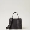 Cabas | Sacs Porté Épaule*TWINSET Milano Cabas En Fausse Fourrure Effet Furry Gris « Blackened Pearl »