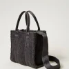 cabas_en_fausse_fourrure__2.webp Cabas | Sacs Porté Épaule*TWINSET Milano Cabas En Fausse Fourrure Effet Furry Gris « Blackened Pearl »
