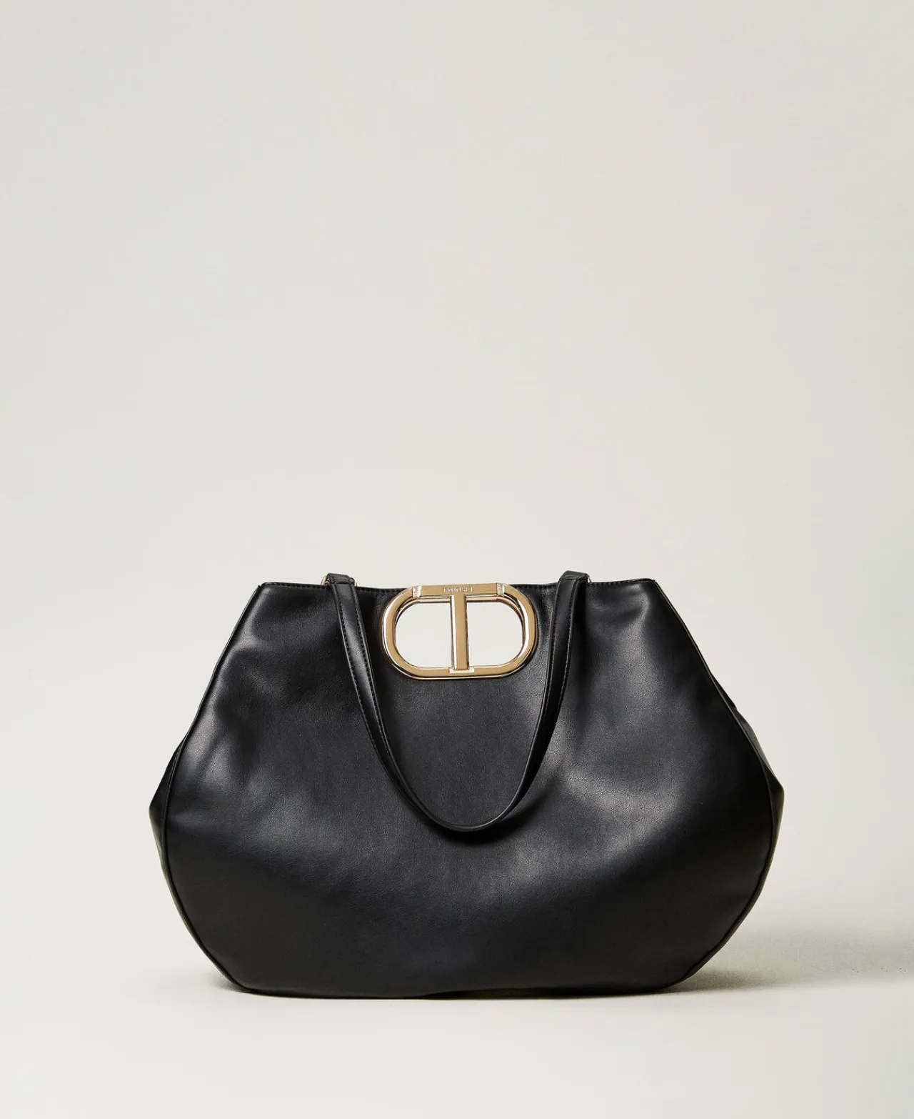 cabas_lila_avec_anse_oval_0.webp Cabas | Sacs Porté Épaule*TWINSET Milano Cabas «Lila» Avec Anse Oval T Noir