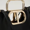 cabas_lila_avec_anse_oval_3.webp Cabas | Sacs Porté Épaule*TWINSET Milano Cabas «Lila» Avec Anse Oval T Noir