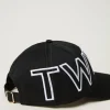 Chapeaux*TWINSET Milano Casquette De Baseball Avec Grand Logo Noir